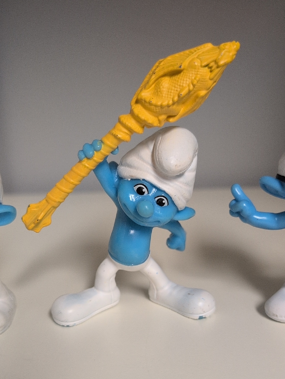 Smurf Figures Set Of 4 McDonald's 3" Smurfs Smurfette Brainy(2) Clumsy 2011 2013 - Picture 3 of 14